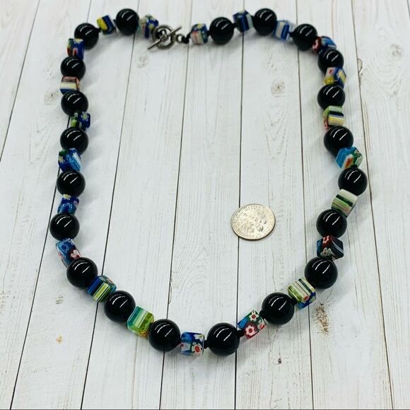 Art Glass Necklace  - Picture 1 of 3